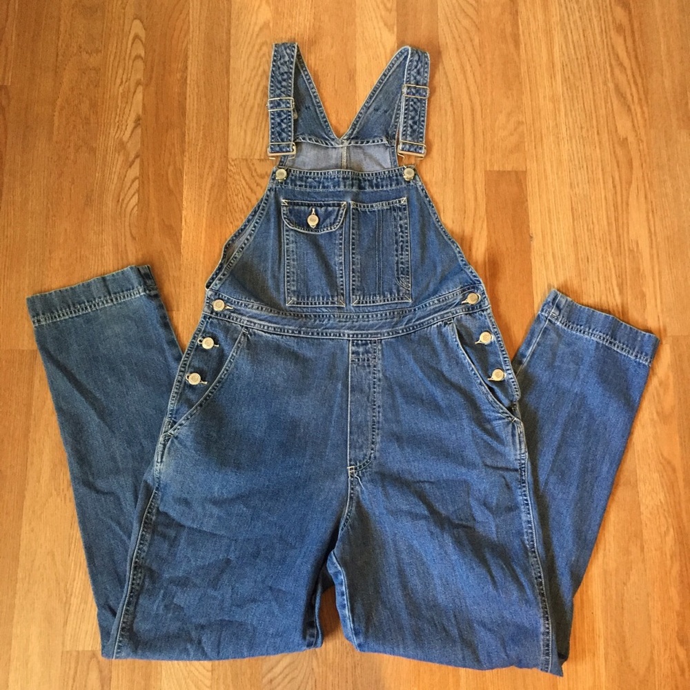Vintage Gap long denim jean overalls